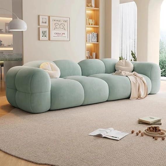 Image of Luxury Sofa Set Luxury Chesterfield Sofa in for Home Living Room & Office (Teal)
