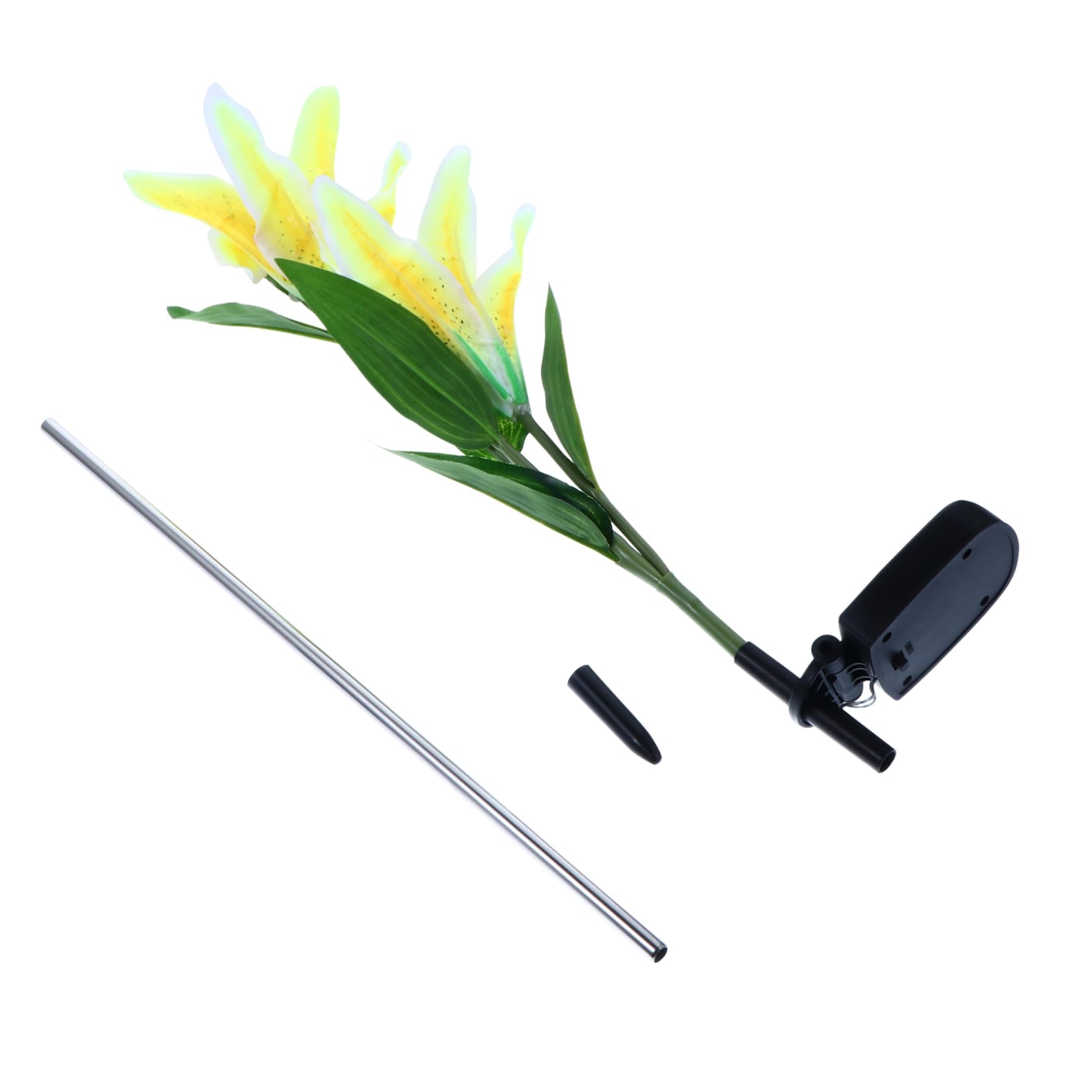 OFFSCH 1Pc Solar Flower LED Stake Light Outdoor Garden Decoration Landscape Lamp Easy Installation Present for Friends and Family