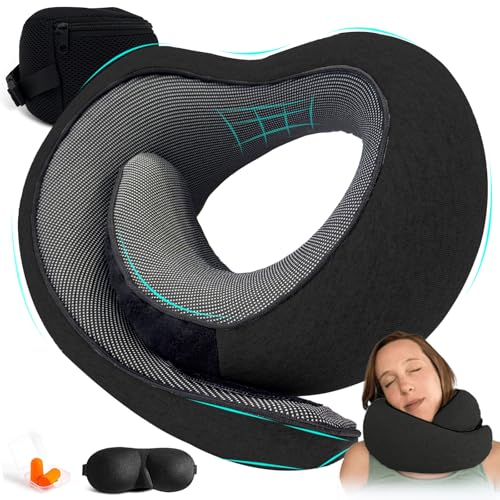 Dreamjoys Reisekissen Flugzeug Nackenkissen Reise Travel Pillow Kissen Flugzeug Reisekissen Memory Foam Ideal Für Reisen Mit Auto Zug
