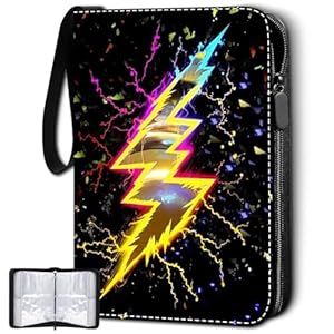 Trading Card Binder-440 Pockets Premium Trading Card Book, Double-Side Collectible Card Albums Compatible with Game/Baseball/Football/TCG Card, Waterproof PU Zippered Storage Card Holder