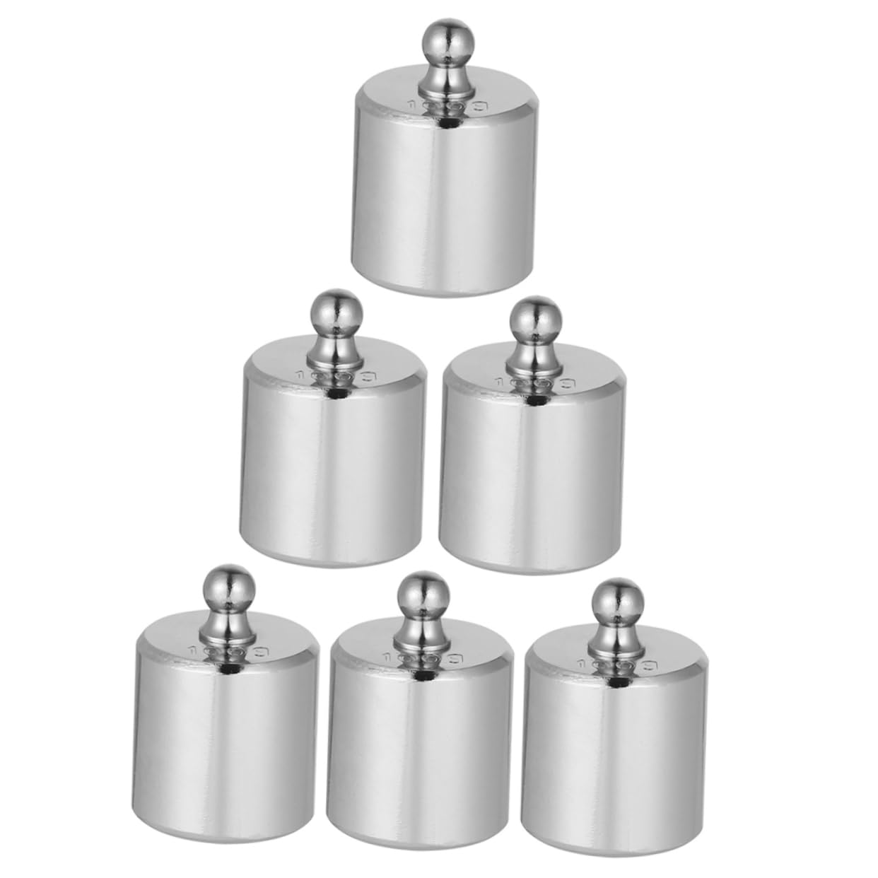 SOLUSTRE Digital Scale Weights Calibration Kit 6 Pcs 100g Weights Chrome Plated Precision Weights Suitable for Calibration and Weighing