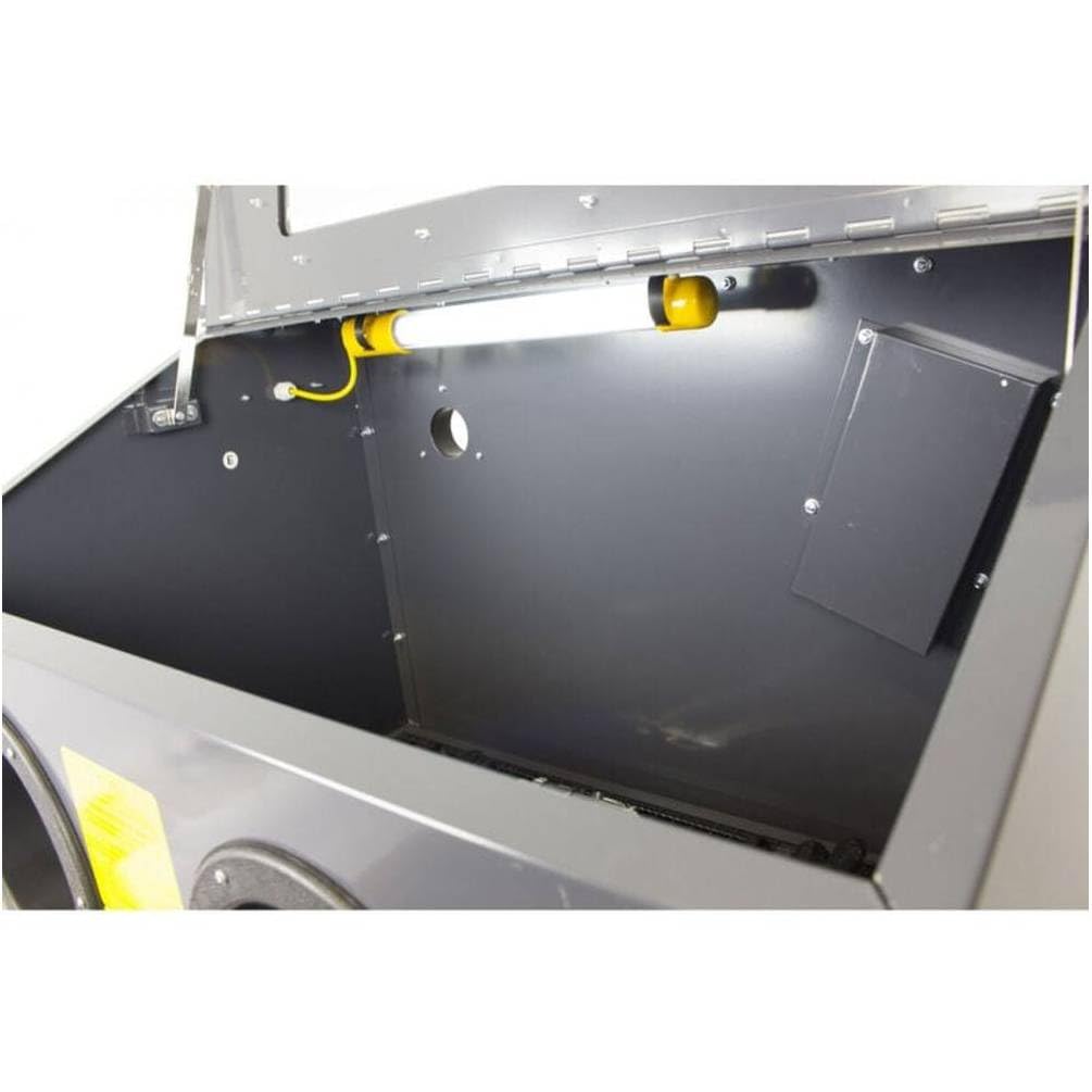 D-Work - Cabina de chorro de arena con aire comprimido (63 x 61 x 95 cm), estructura resistente, uso profesional, acero