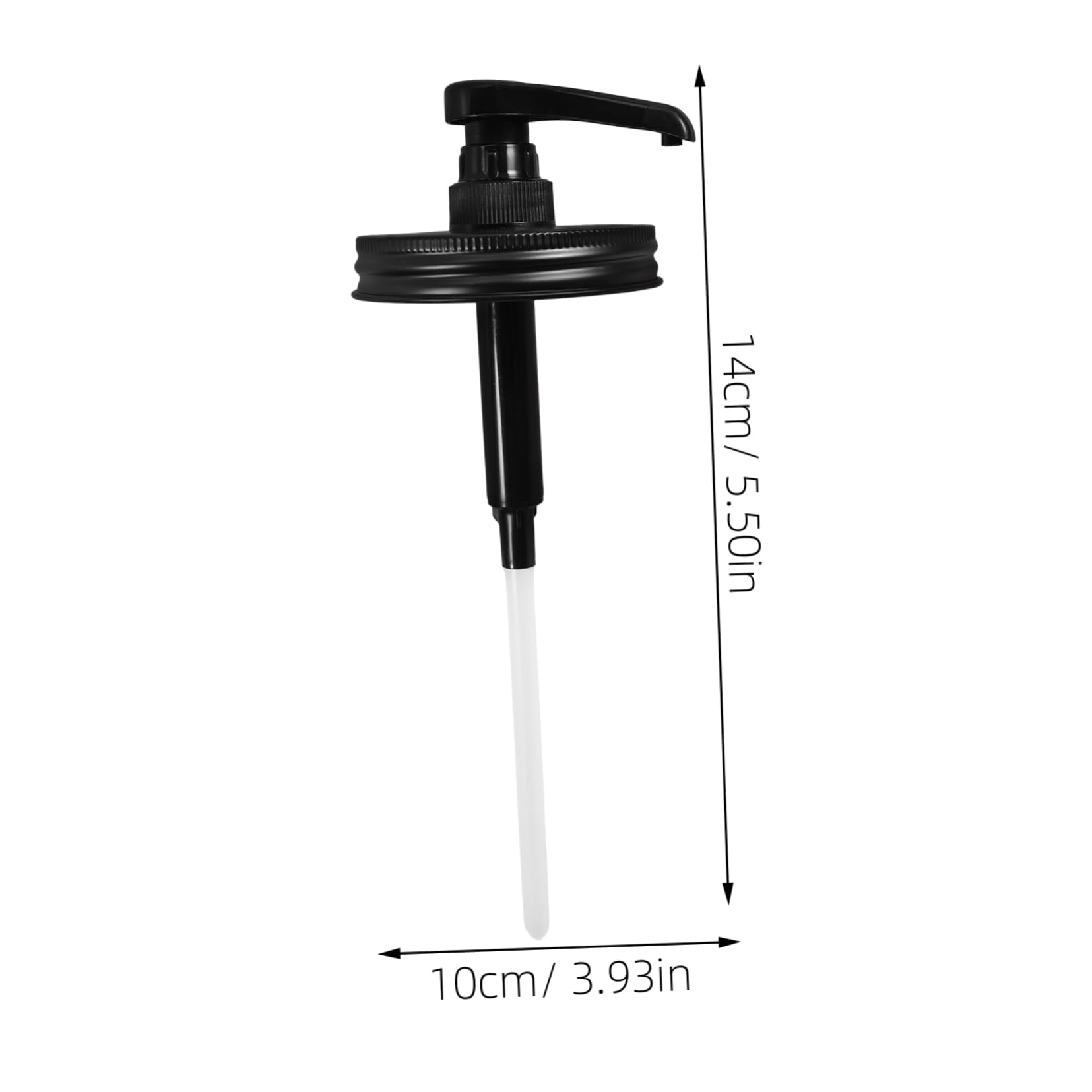 BRIGHTFUFU 5pcs Mason Jar Dispenser Syrup Dispenser Pump Syrup Bottle Pump Replacement Bottle Replacement Pump Drink Flavoring Syrups Pump Lotion Dispenser Pump Lids Syrup Pumps Black Plastic