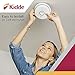 Kidde Wireless Hardwired Smoke Detector, 10-Year Battery Backup, Voice Alerts, Photoelectric Sensor Wire-Free Interconnect Combination Alarm