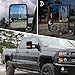Towing Mirror for Silverado Sierra -Compatible with 2014-2018 Chevy Silverado GMC Sierra With Power Operated Heated Glass Turn Signal Light&Running Light Driver&Passenger Sides