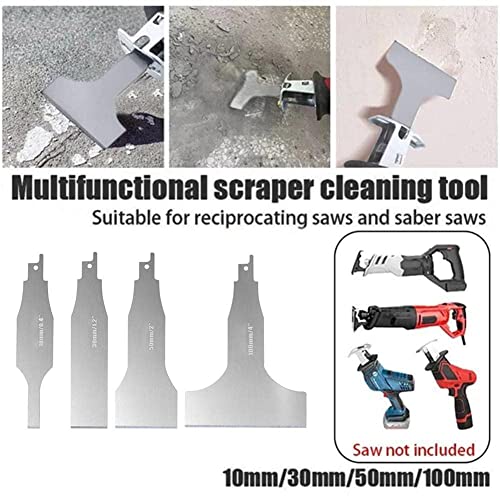4Pcs Reciprocating Saw Blades Reciprotools As Attachment Accessoriesas, Scraper Wall Cleaning Tools #TOP4
