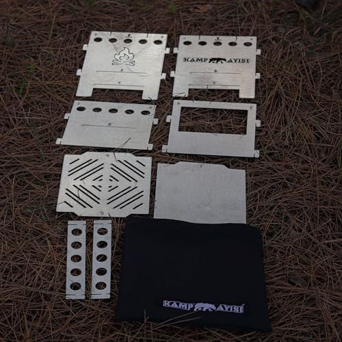 Kamp Ayısı® PyroEco™ Ateş Kutusu: Pratik ve Katlanabilir Çantalı Metal Kamp Ocağı - Görsel 5