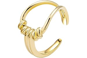 14K Gold Vintage Oval Open Ring