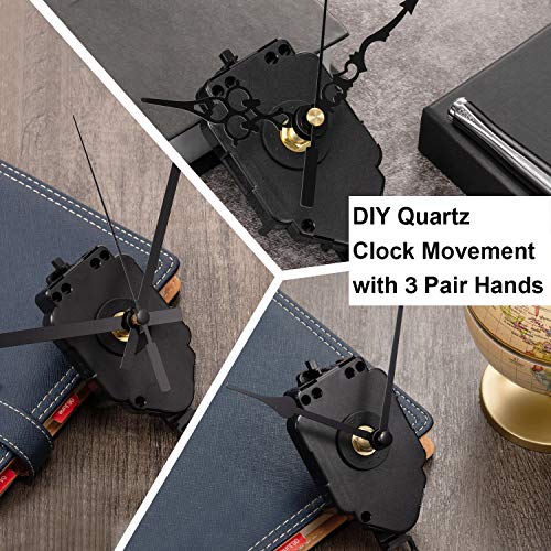 Hicarer Quartz Pendulum Trigger Clock Movement Chime Music Box Completer Pendulum Clock Kit With 3 Pairs Of Spades, Fancy, Straight Clock Hands #TOP5
