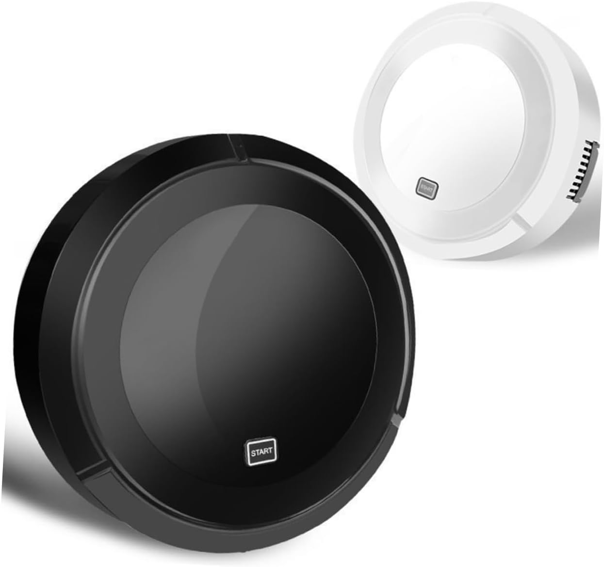 Luxshiny USB Charging Automatic Sweeping for Home Intelligent Dust Catcher for Carpet Tile Marble and Floors White