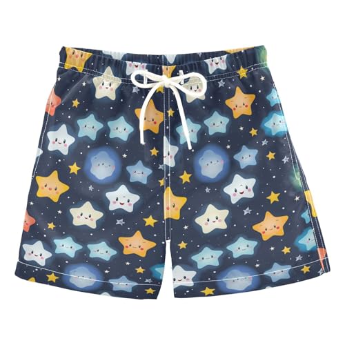Cute Star Sky Boys Swim Trunks Toddler Shorts Swimwear Boardshorts