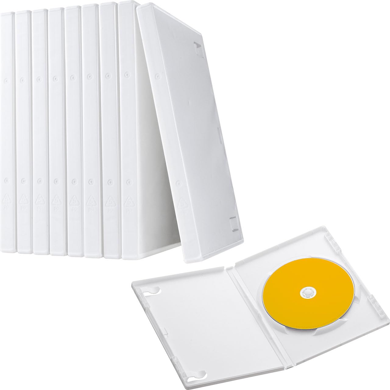 Amazon.co.jp: サンワダイレクト DVDケース 1枚収納 DVDトールケース