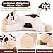 gnomantic Cow Weighted Stuffed Animals - 22 Inch 4.5 Pounds Weighted Plushies Cow Stuffed Animals - Big Plush Pillow - Cute Plush Toys Gifts for Kids & Adults (22