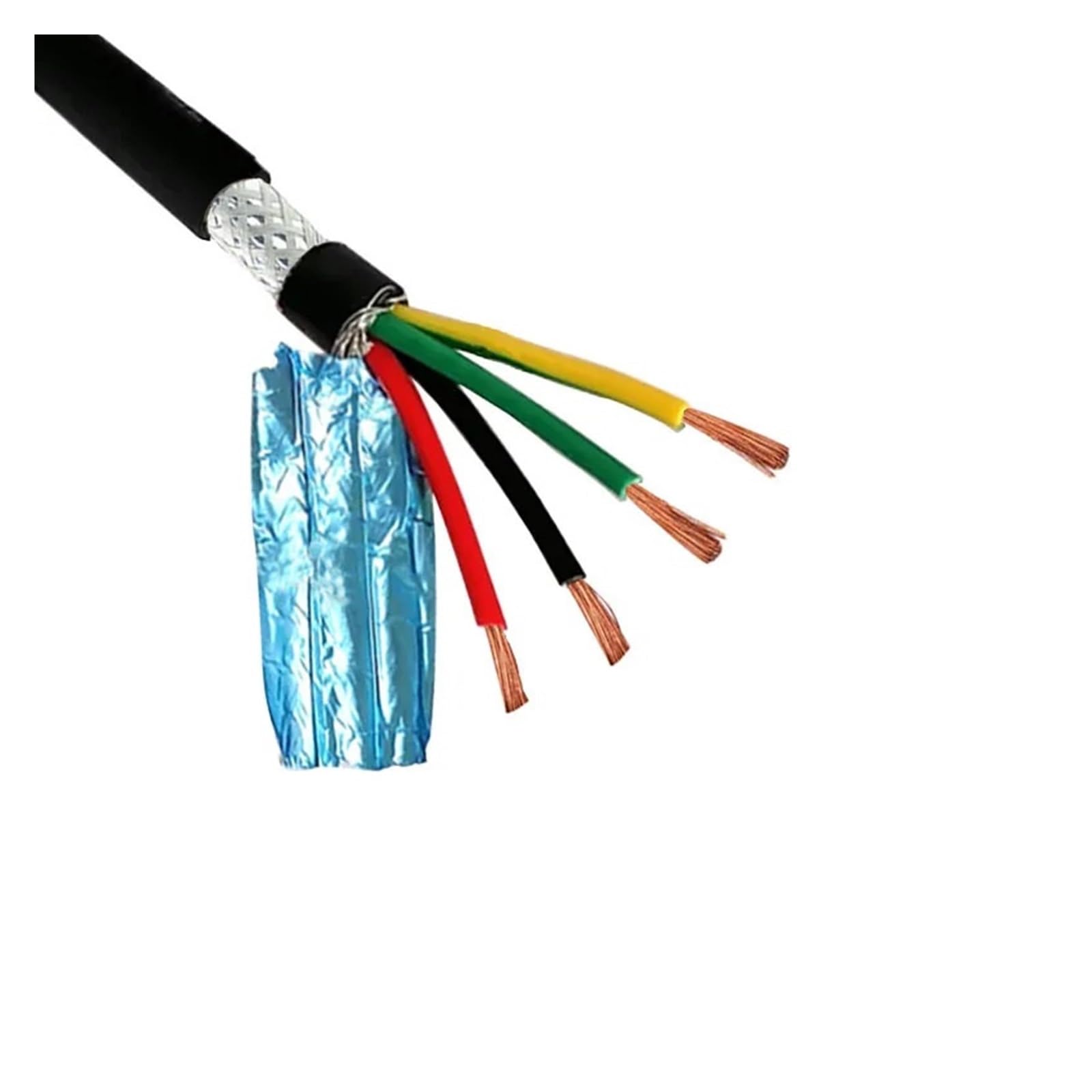 Ekranowany kabel sterowniczy RVVP 10/20 m, 2–8 żył 26–18AWG