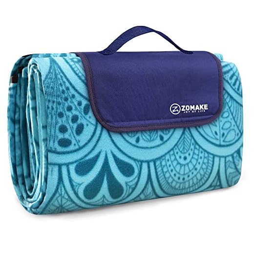 ZOMAKE Picnic Blanket Mat Waterproof Extra Large, Outdoor Blanket with Waterproof Backing for Family, Concerts, Beach, Park