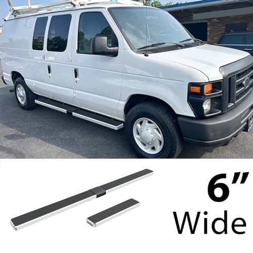 Estribo acero inoxidable pulido 6" para Van Ford Econoline miniatura 2