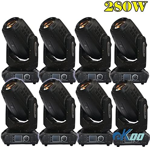 8 Units！EKOO 280W Led Spot Beam Wash Moving Heads Stage Lighting DJ Disco Wed Party American