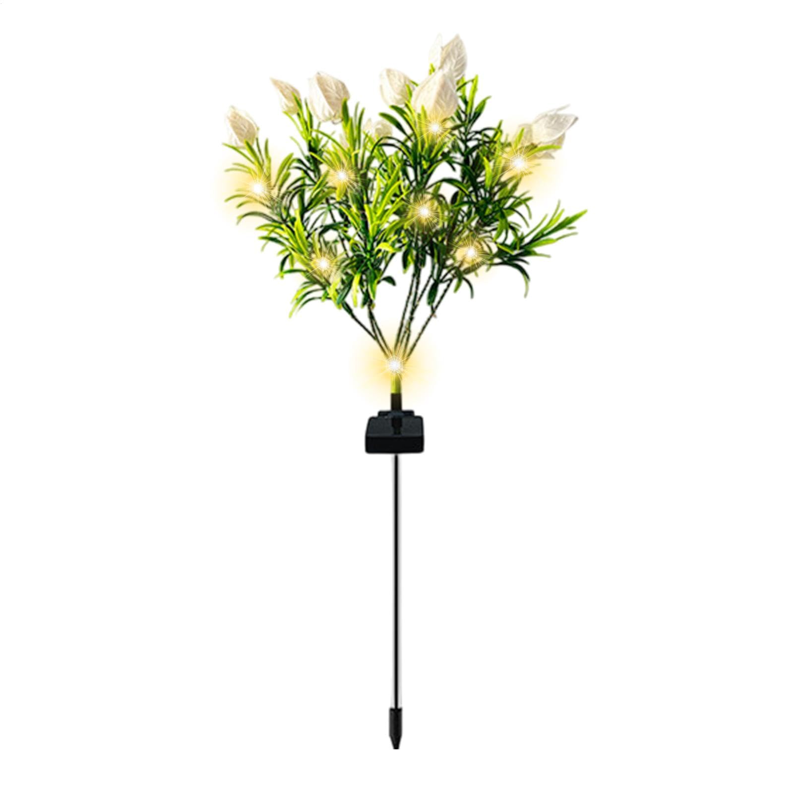 Lamps Solaires D'extérieur À Fleurs, Solaire De Jardin Gardenia | Lamps Solaires Extérieures LED - Le Jardin Solaire Alum La Décoration Extérieure Pour La Cour Extérieure De Pel