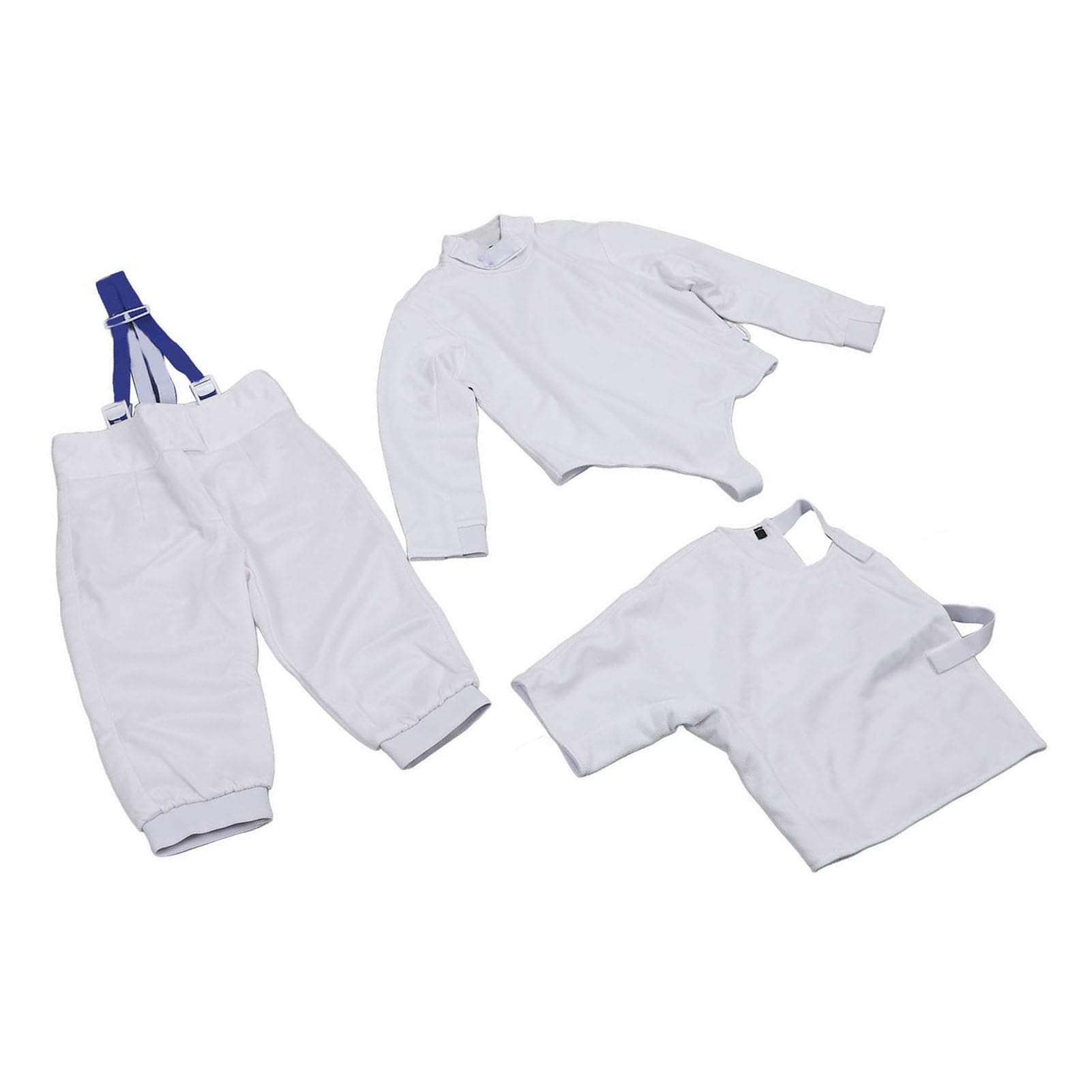Traje de Esgrima para Niños, Conjunto de Entrenamiento de Tela a Prueba de Puñaladas de Seda de Hielo, Mano Derecha para Competiciones, 1 Camisa, 1 Pantalón, Chaleco
