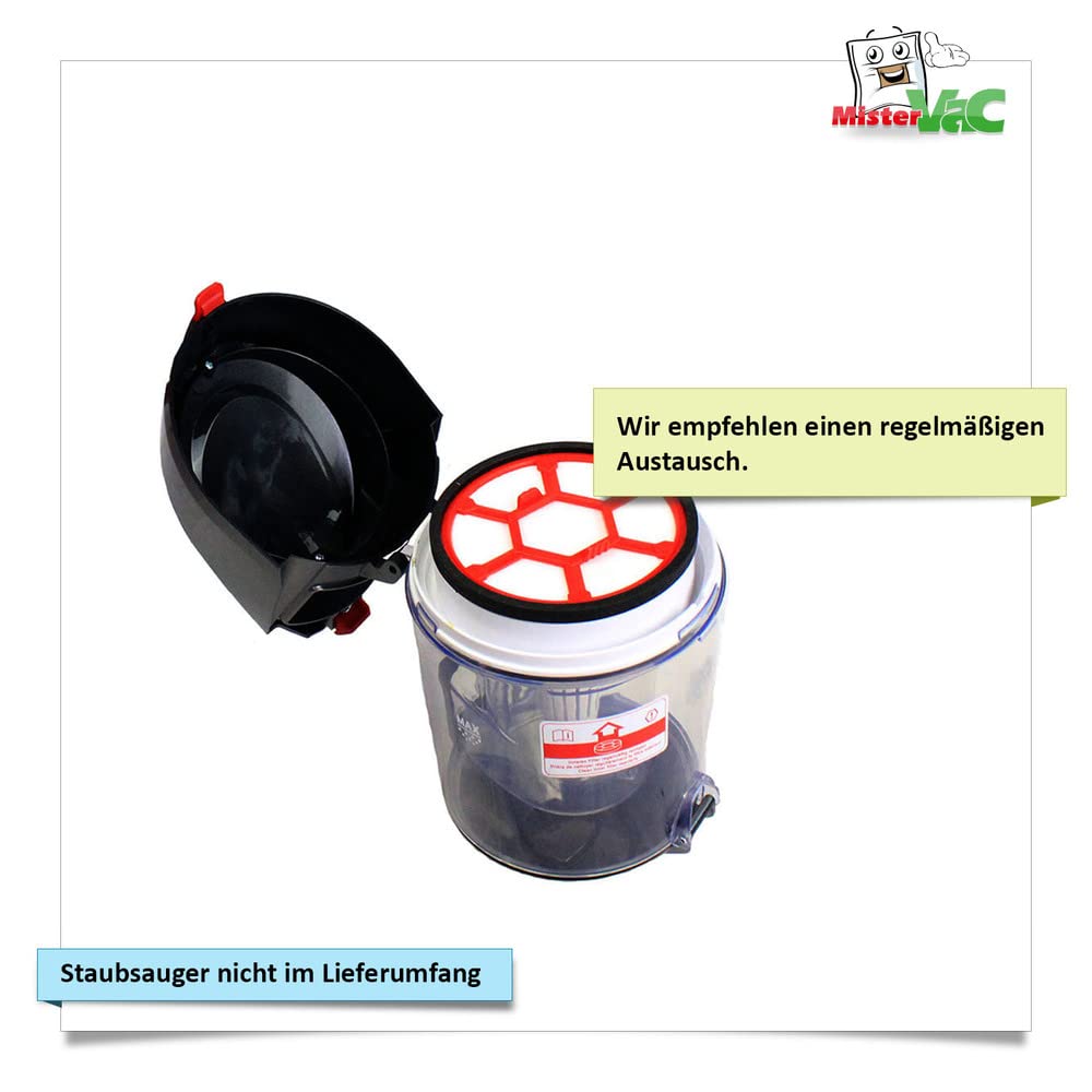 MisterVac compatibile con Filtro di ricambio filtro Dirt Devil DD 5550-0 Rebel 52HE