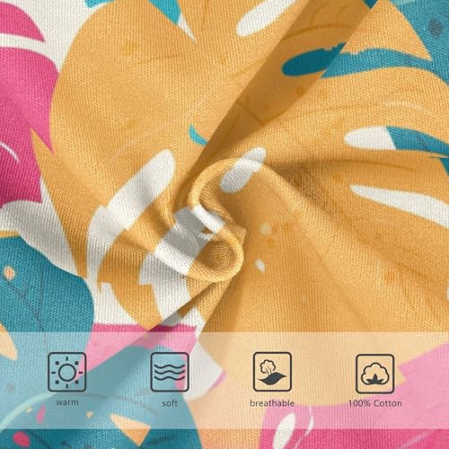 KLL Leaves Monstera Blots Toddler Boys Cotton Boxer Briefs Breathable Undies3