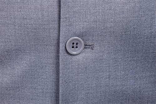 Elonglin Colete masculino formal de negócios slim fit gola V colete sólido vestido de casamento fest