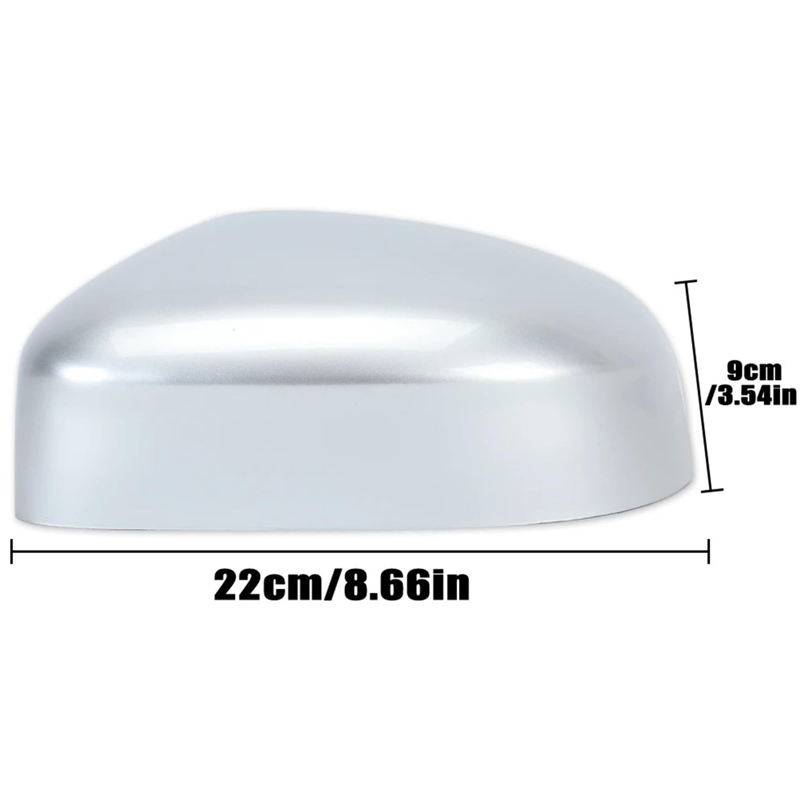 Calotta Specchietto Retrovisore Per Ford Per Focus MK2 MK3 Per Mondeo 2008 2009 2010 2011 2012 2013 2014 2015 2016 2017 Copri Specchietto Retrovisore Laterale In Argento CALOTTE SPECCHIO DESTRA(Left)