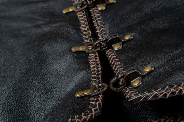 Original - Lederkutte - Braun - 3 Schnallen - seitliche Schnallen