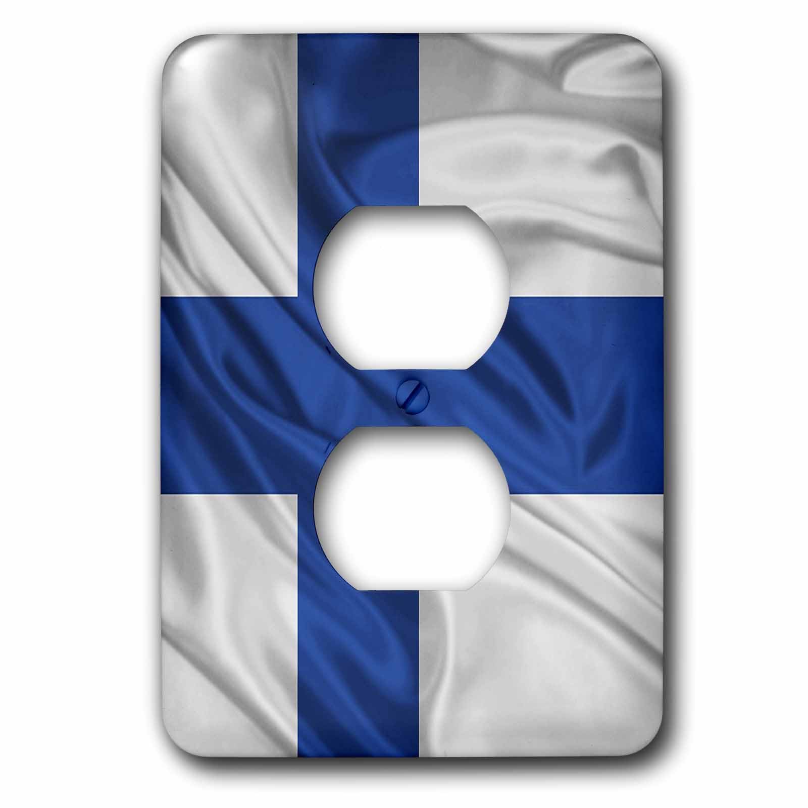 Drapeau de la Finlande couvercle de prise haut de gamme pour intérieur