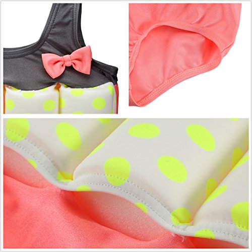 Wowelife Baby Float Suit with Arm Bands Toddler Floating Swimsuit with 8 Removable Buoyancy Sticks for Boys and Girls, 1-4 Years (Light Pink, S(Chest 23,Length 16.5inch)) - Thumbnail 4