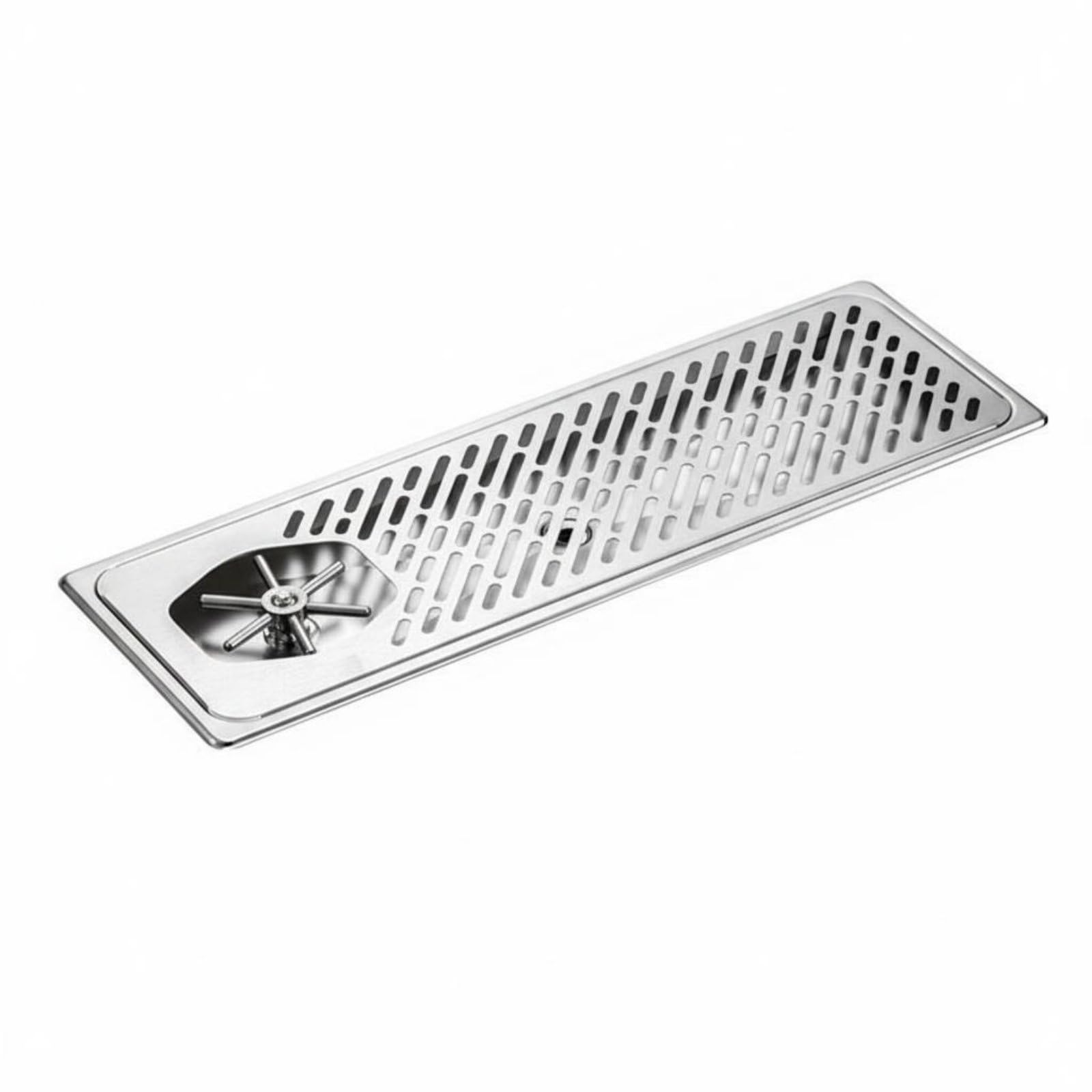 MERIGLARE Bar Washer Lavavajillas de Barra Enjuagador de Vasos Limpiador Enjuague de Tazas con Chorro de Agua a Presión y Drenaje Integrado en Pendiente Acero, L, Fc-118 Lavavajillas
