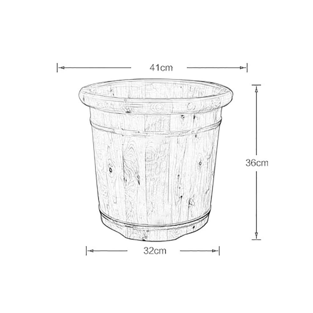 Barile per Piedi,Secchio da Bagno in Legno per Massaggio,Fatto a Mano,Pediluvi Superficie Liscia,Accessori per Il Bagno Anniversario Comfortable Anniversary