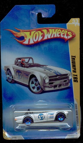 Hot Wheels Triumph Tr6 escala 1:64 rojo miniatura 1