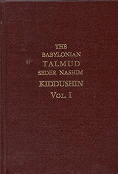 Hardcover The Babylonian Talmud Seder Nashim Kiddushin Vol. 1 Book