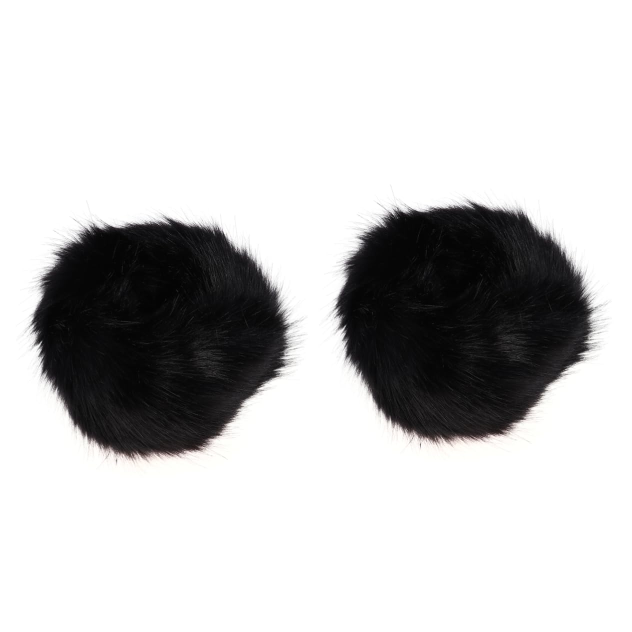 AOKWAWALIY 1 Pair Fur Arm Warmers Decor Bracelet for Wrist Warmers Cuff Warmer Cuff Band Boots for Wrist Ring Heater Band Elastic Ladies Heater White