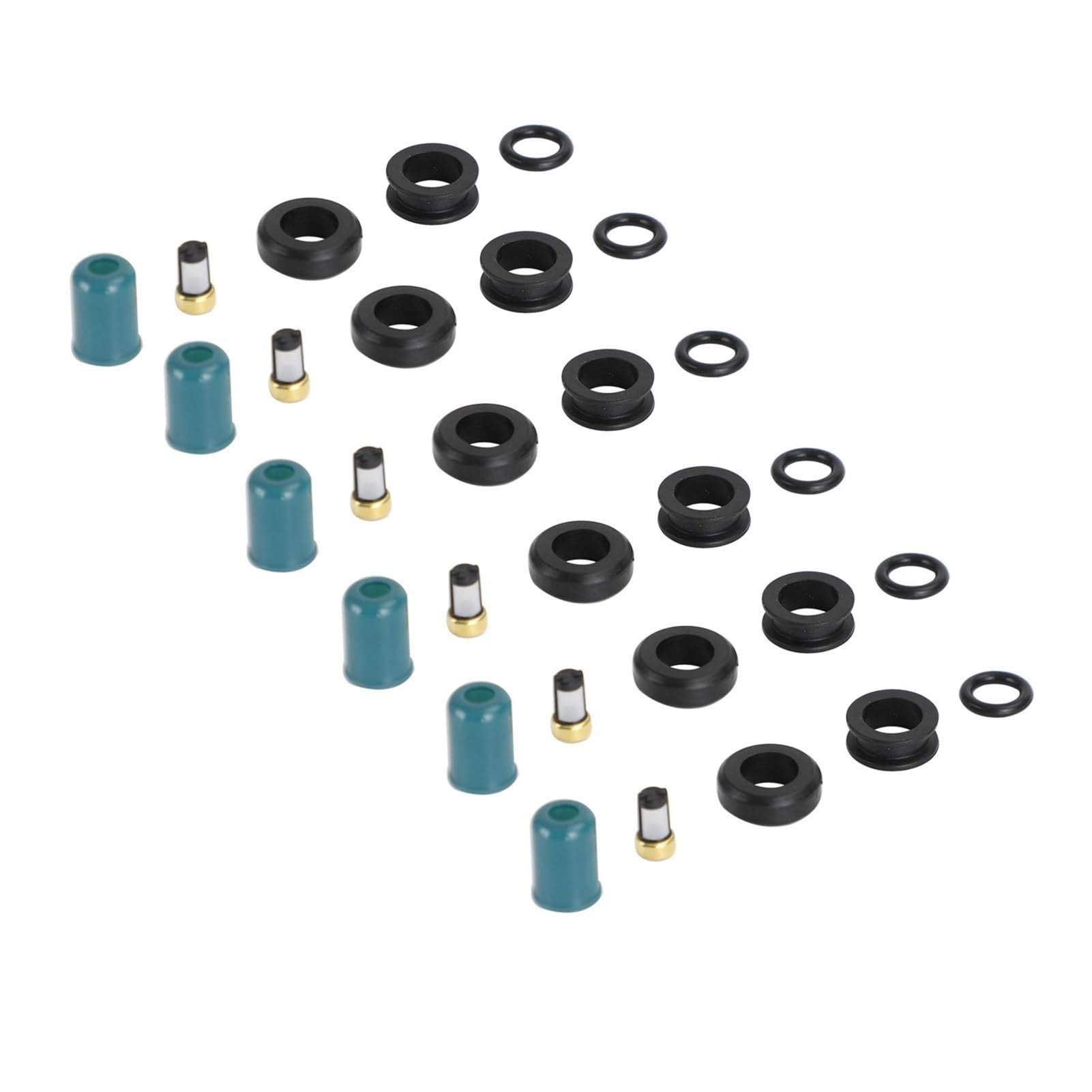 Kit di ricostruzione guarnizioni riparazione iniettori carburante 6 pezzi per 3VZE 1988-1995 3.0L