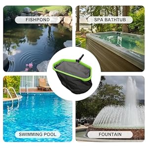 Upgraded 175 double layer pool net rake heavy duty self repair net fine mesh for particle debrisideal for above ground in ground swimming pools no pole included  urban country home decor