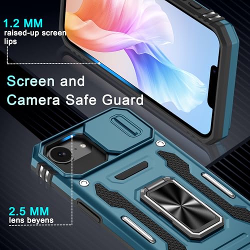 Coque iPhone 16E de qualité militaire avec béquille et double verre écran - 5