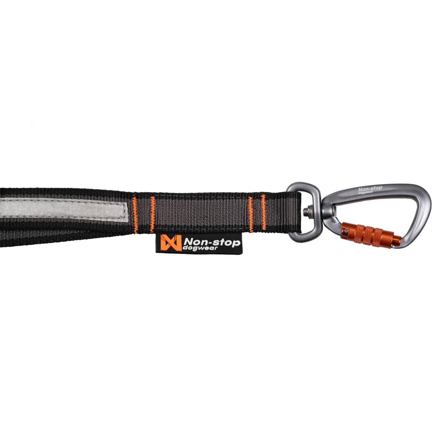 Non-stop dogwear Touring Bungee - Correa ajustable, color negro, 23 mm