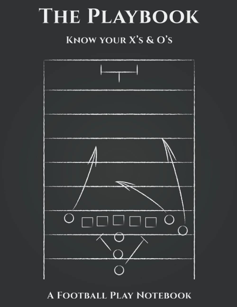 The Playbook - A Football Play Notebook: Blank Football Diagrams for Football Players and Coaches