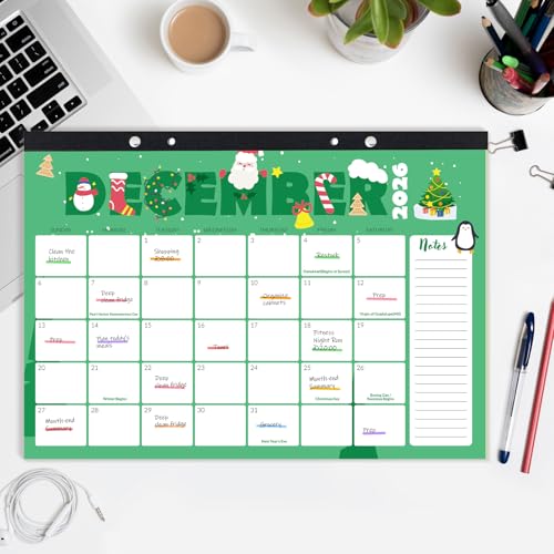 Image of SUNEE Desk Calendar 2026-2027, 17 inch x 12 inch, 18 Month Calendar Jul. 2026 - Dec. 2027, Calendar 2026-2027 With Notes, for Planning, Organizing in Family, School or Office, Cute