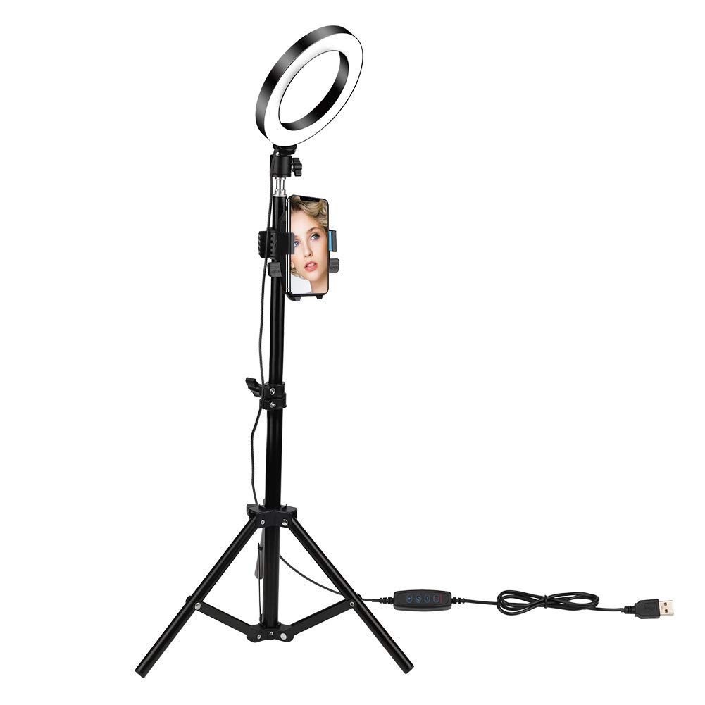 Lampada Ad Anello LED AmScope 144 Luci - Regolabile, Per Microscopi E Fotocamere, Illuminazione Senza Ombre