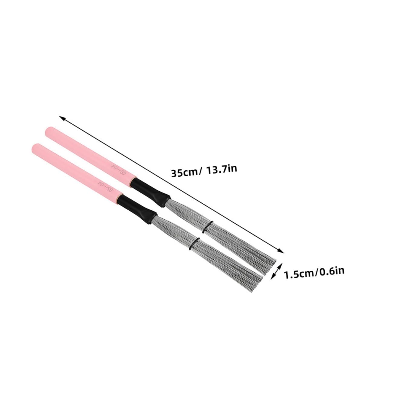 ifundom Maple Drum Brush Wooden Handle 1 Pair Drum Brushes for Percussion Instruments Jazz Drums Drum Set