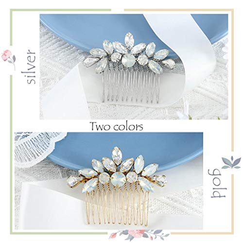 Handcess - Pettine per capelli da sposa, con