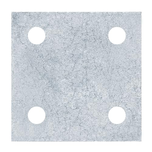eoere 2-Pack Steel Base Plate for 8x8 Posts, 1/4" Thick