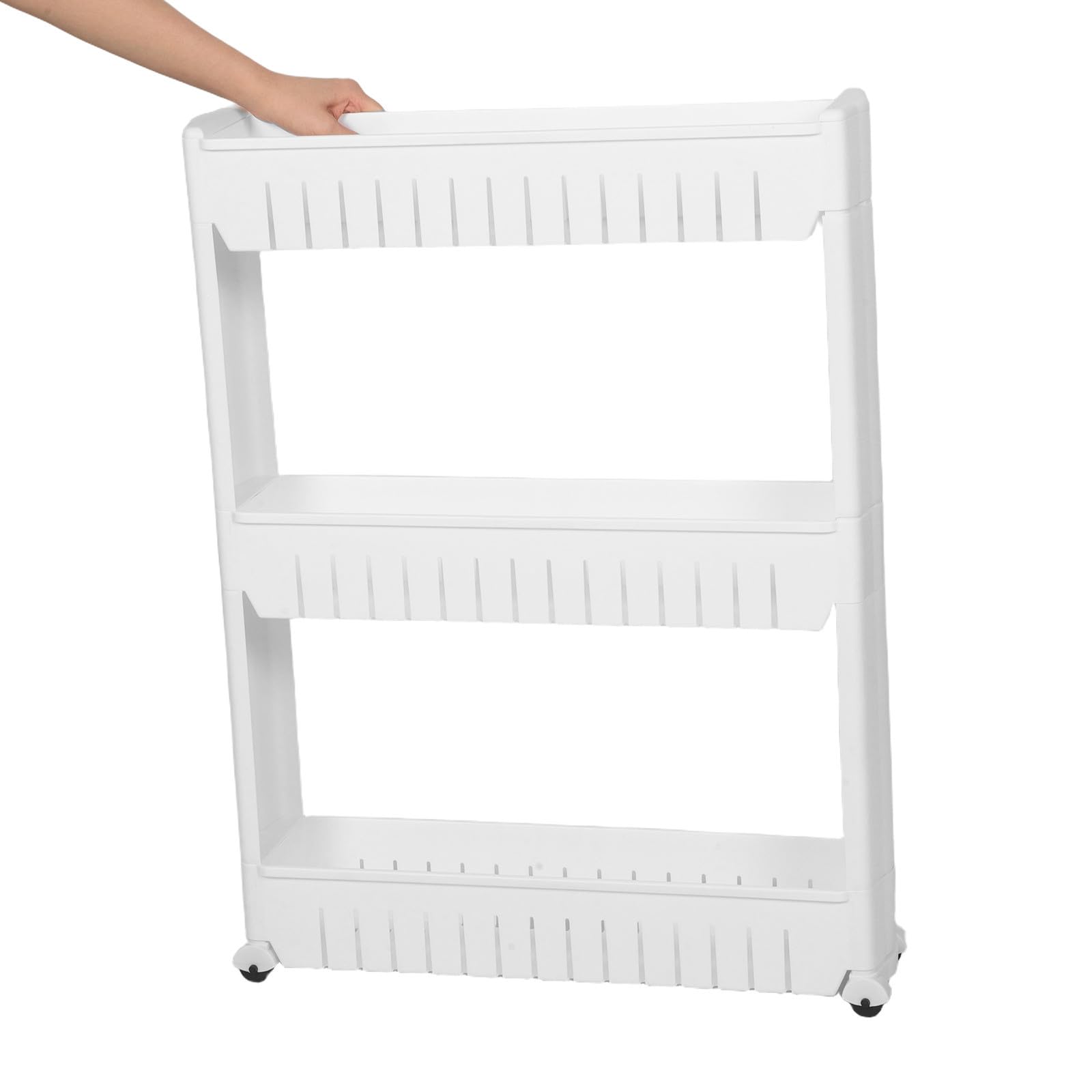 TOYANDONA Estante de Almacenamiento para Hueco de Refrigerador de 3 Niveles