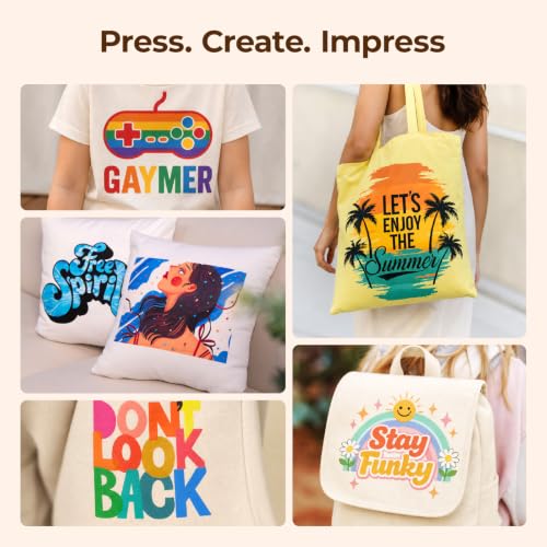 Image of HTVRONT Auto Heat Press Machine for T Shirts with Auto Release, 15X15