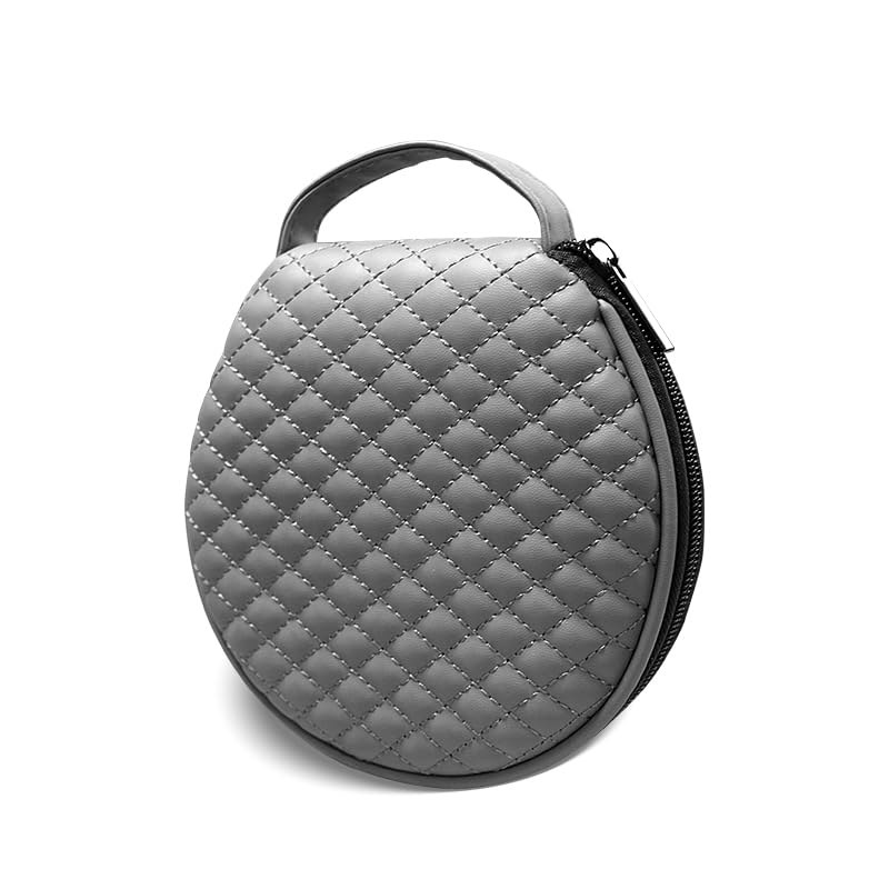 PU Leather CD/DVD Case - 20Capacity Portable Storage Tray with Zipper Closure, Space-Saving for Cars and Homes (grey1)