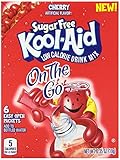 Kool-Aid Sugar Free On The Go Drink Mix, Cherry, .35 Ounce (Pack of 12)
