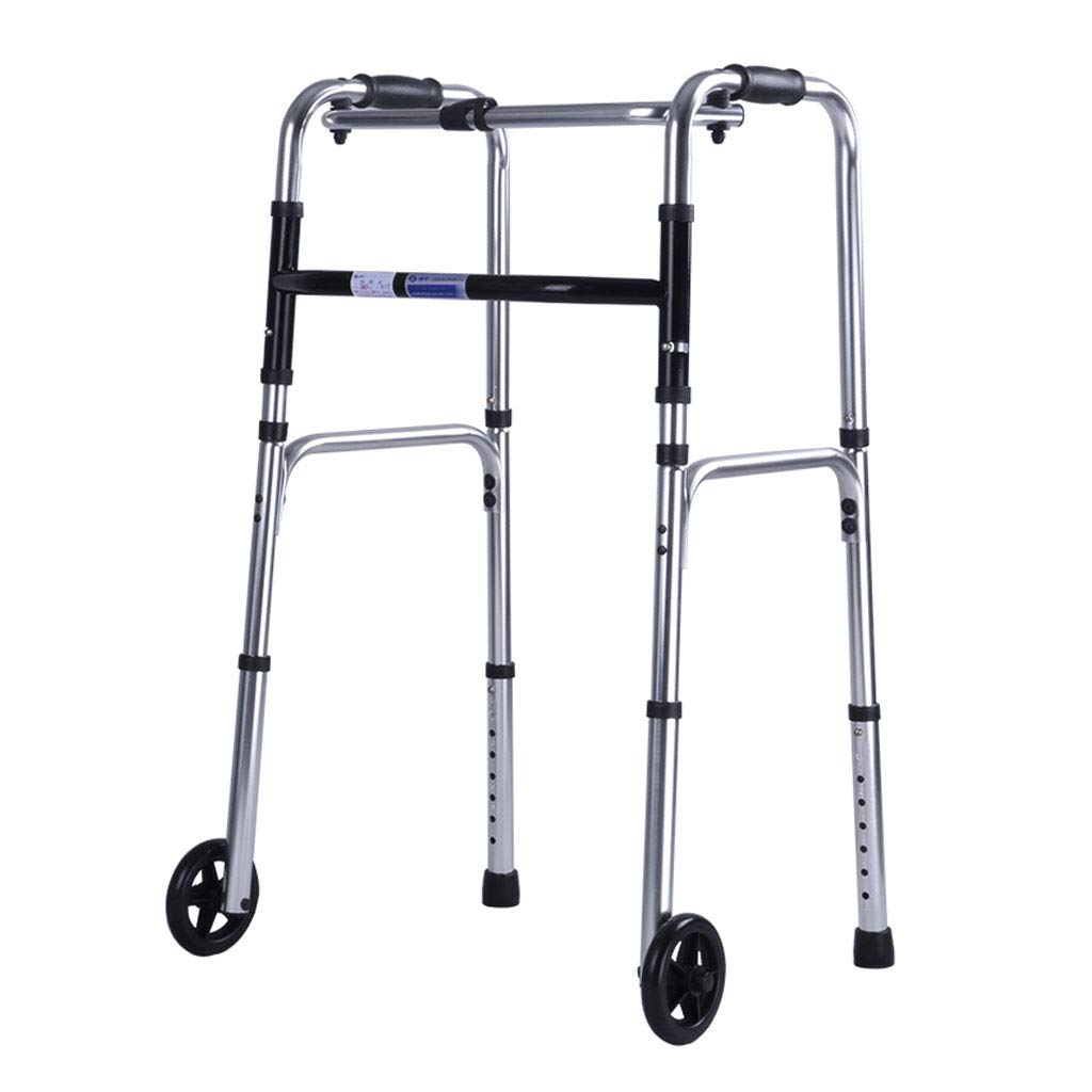 Buy Bariatric Folding Rollator Walker with 2 Wheels for Seniors Front